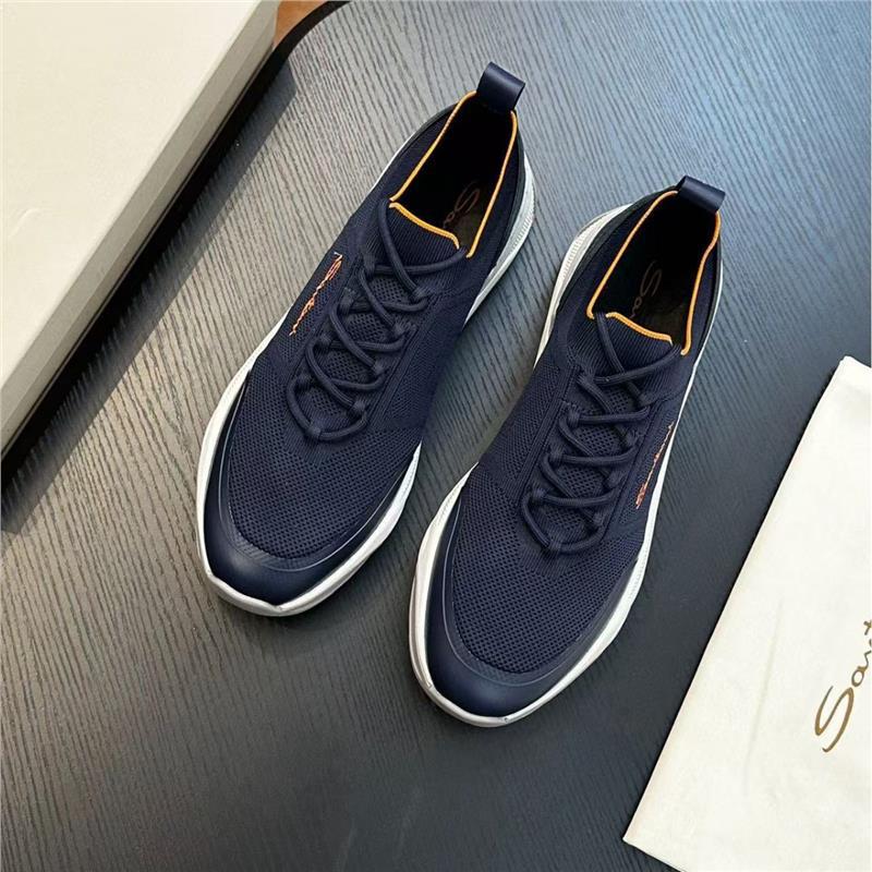 Factory Cross border Flyknit New Men's Casual Shoes Lightweight, Comfortable, Breathable Men's Casual New Simple and Versatile