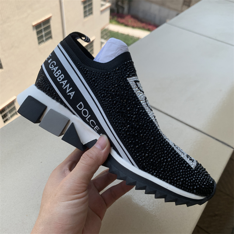 Popular Hong Kong DG2025 trendy brand lightweight and breathable fly woven casual women's shoes with elastic sleeves for running and couples' shoes Popular Hong Kong DG2025 trendy brand lightweight and breathable fly woven casual women's shoes with elastic sleeves for running and couples' shoes