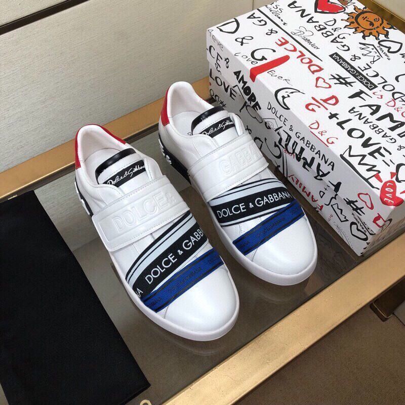 New Year's New Leather Elastic Band Men's Shoes Fashion DG Foot Shoes Casual Shoes White Shoes Sports Shoes Light Luxury Shoes