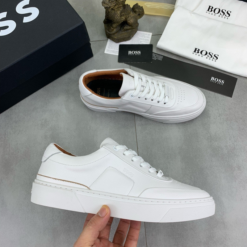 Foreign trade genuine leather men's shoes 2024 men's new sports and leisure breathable white shoes trend versatile board Foreign trade genuine leather men's shoes 2024 men's new sports and leisure breathable white shoes trend versatile board