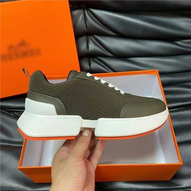 H Trendy Spring and Autumn Men's Shoes Versatile, Fashionable and Comfortable Thick Bottom, Ins Splicing Lace, Casual and High Beauty