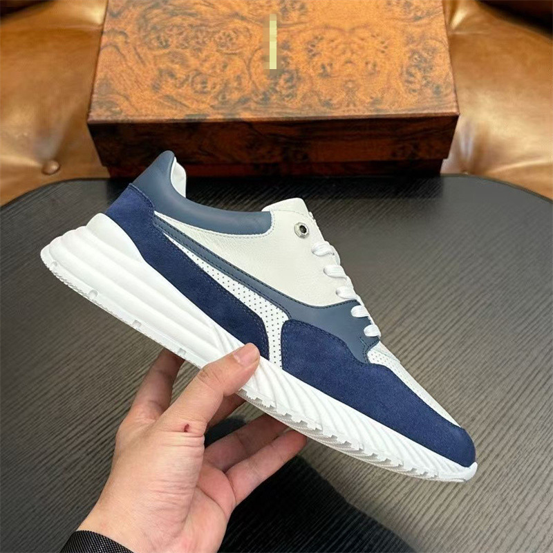 European and American foreign trade 2025 new men's fashionable casual sports thick soled shoes breathable white shoes classic men's shoes trend