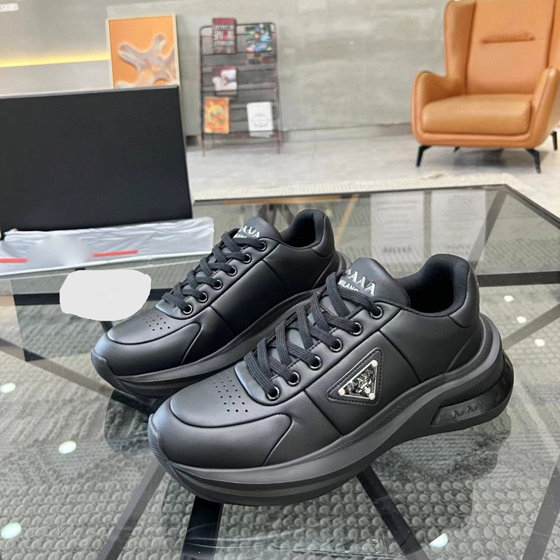 Gaoding 2024 Summer P Home Triangle Elevation End Small White Shoes for Men Black Genuine Leather Simple Lace Casual Men's Shoes Gaoding 2024 Summer P Home Triangle Elevation End Small White Shoes for Men Black Genuine Leather Simple Lace Casual Men's Shoes