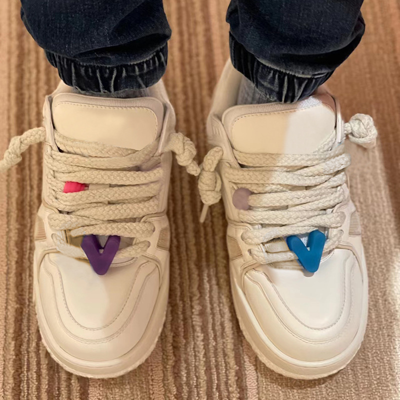 European Station Orange Little Fatty Ding Little White Shoes Bread Shoes Dad Shoes Men and Women Same Style Couple Shoes Thick soled Board Shoes European Station Orange Little Fatty Ding Little White Shoes Bread Shoes Dad Shoes Men and Women Same Style Couple Shoes Thick soled Board Shoes