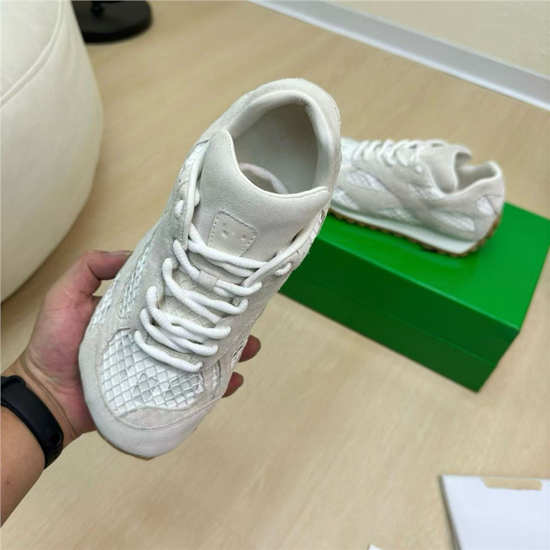 Celebrity style cowhide splicing mesh fashionable versatile sports shoes for couples casual shoes running shoes for men and women Celebrity style cowhide splicing mesh fashionable versatile sports shoes for couples casual shoes running shoes for men and women