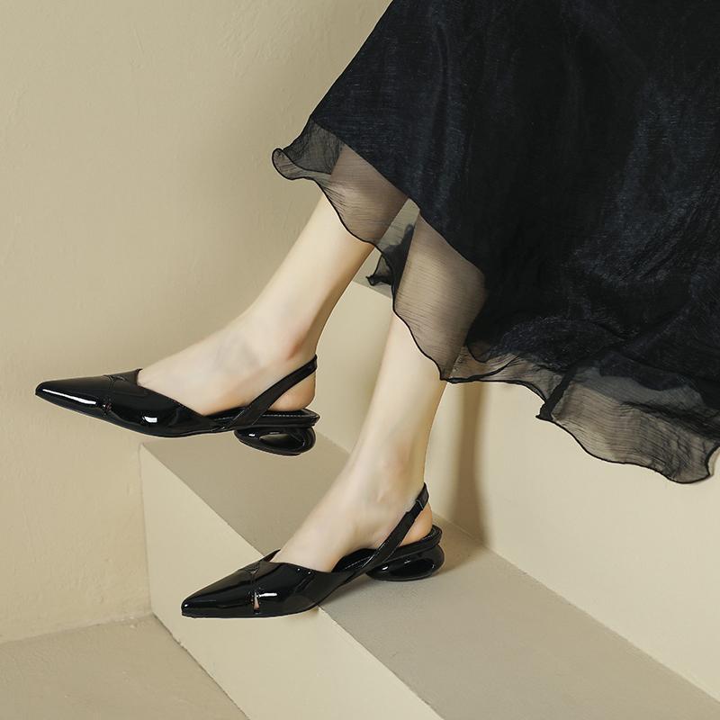 Internet celebrity pointed toe toe sandals for women in summer 2025, new styles for women in summer, French style shallow mouth shoes for outdoor wear Internet celebrity pointed toe toe sandals for women in summer 2025, new styles for women in summer, French style shallow mouth shoes for outdoor wear