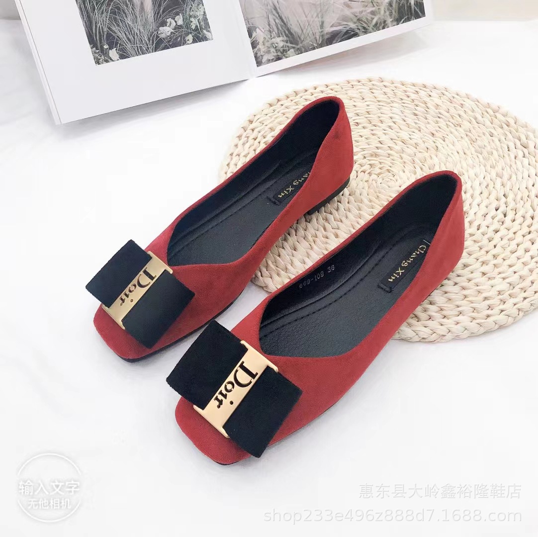 2022 Spring New Square Head Flat Bottom Bag Shoes, Shallow Mouth Casual Fairy Step Shoes for Women 2022 Spring New Square Head Flat Bottom Bag Shoes, Shallow Mouth Casual Fairy Step Shoes for Women