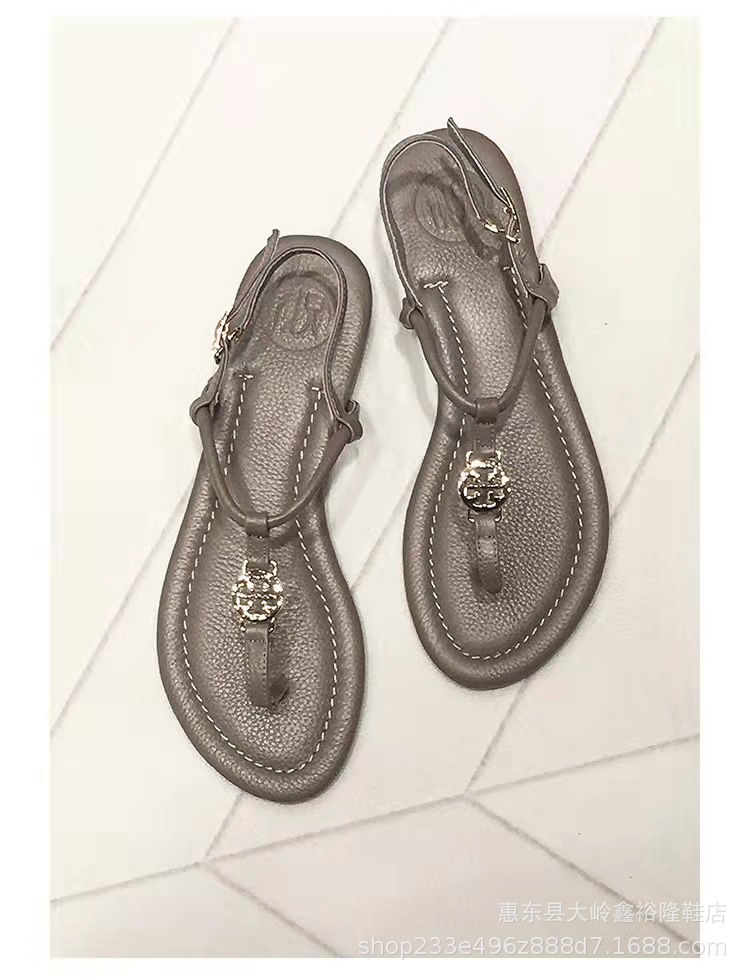 Clip on sandals 2025 summer new Roman flat herringbone women's sandals big size 41 size 42 Clip on sandals 2025 summer new Roman flat herringbone women's sandals big size 41 size 42