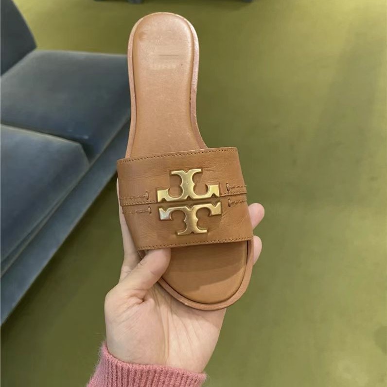 2025 new casual and comfortable leather slippers with metal buckle flat bottom for home and outdoor wear 2025 new casual and comfortable leather slippers with metal buckle flat bottom for home and outdoor wear