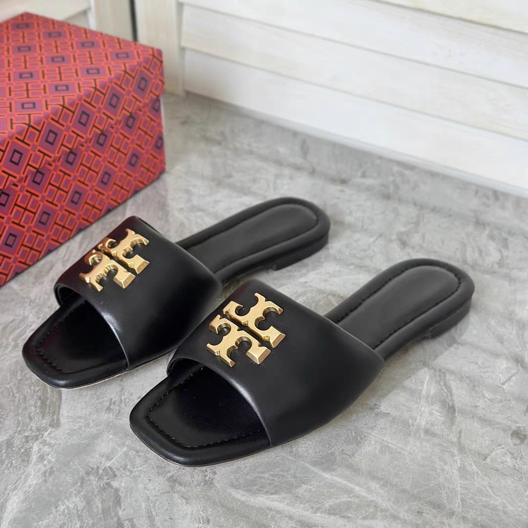 Hot selling source of foreign trade: One piece dropshipping, European and American TB flat slippers, runway show, ladies' summer outerwear, one piece mop