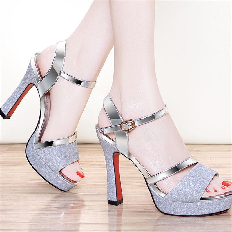 Sandals for women, 2023 new summer style, slim heel, versatile, non tiring, waterproof platform, fashionable high heels Sandals for women, 2023 new summer style, slim heel, versatile, non tiring, waterproof platform, fashionable high heels