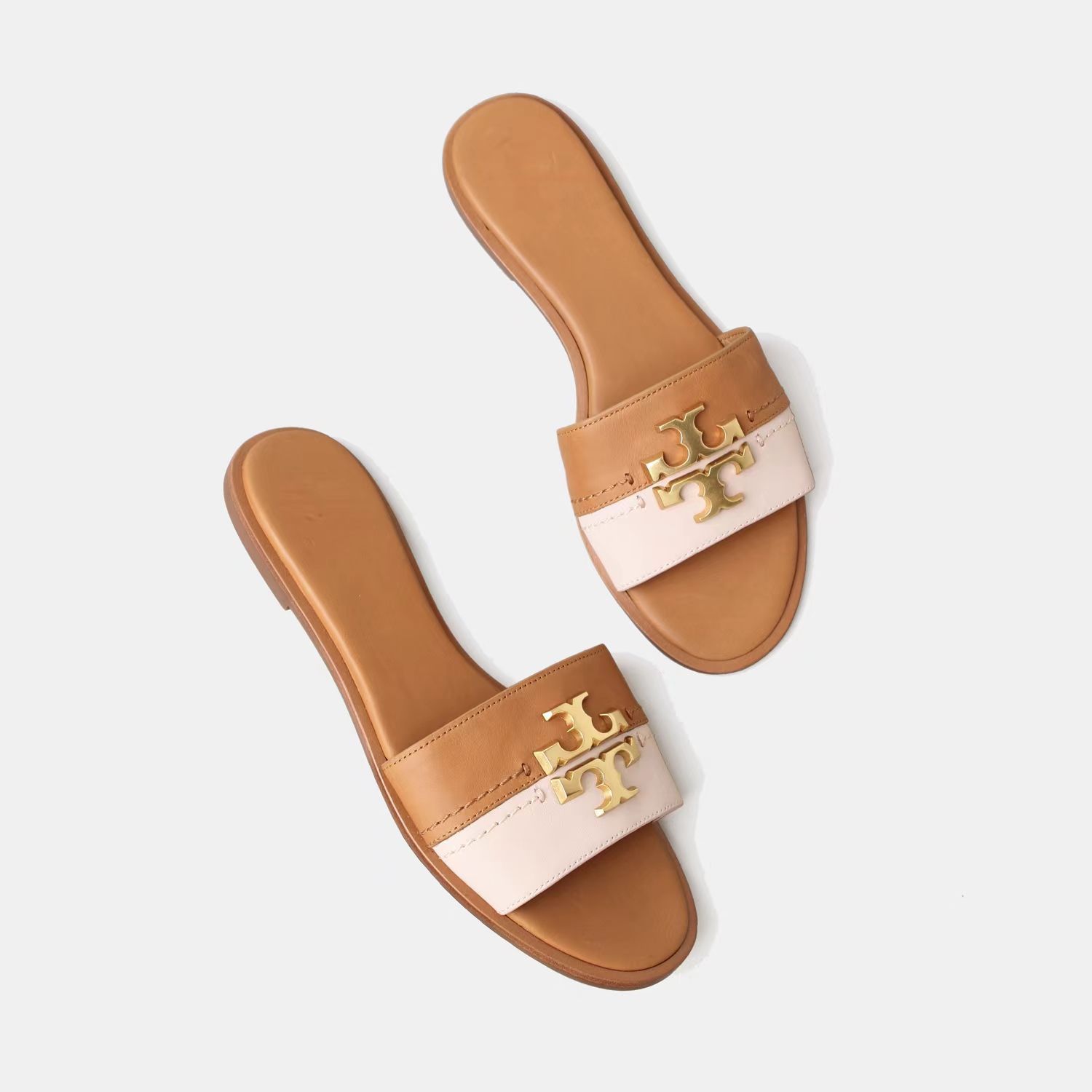 2025 new casual and comfortable leather slippers with metal buckle flat bottom for home and outdoor wear 2025 new casual and comfortable leather slippers with metal buckle flat bottom for home and outdoor wear