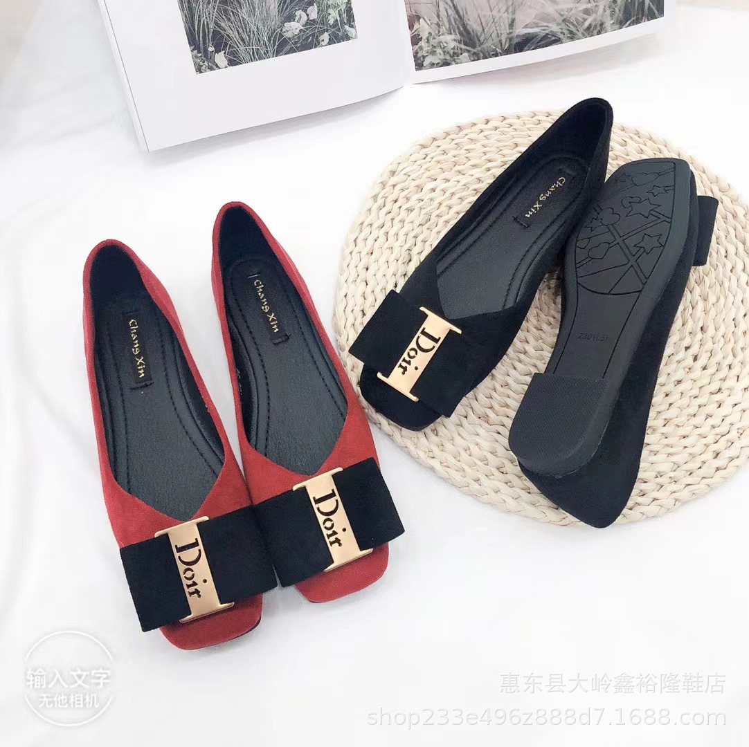 2022 Spring New Square Head Flat Bottom Bag Shoes, Shallow Mouth Casual Fairy Step Shoes for Women 2022 Spring New Square Head Flat Bottom Bag Shoes, Shallow Mouth Casual Fairy Step Shoes for Women