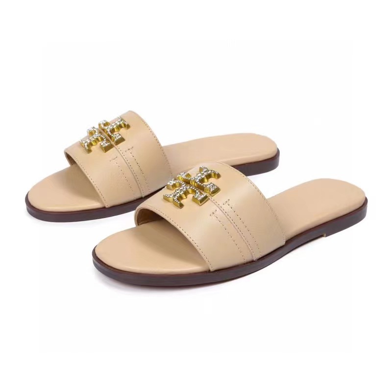 2025 New TB Leather Slippers Women's Shoes Fashion Women's Cool Slippers Cross border from Europe and America 2025 New TB Leather Slippers Women's Shoes Fashion Women's Cool Slippers Cross border from Europe and America