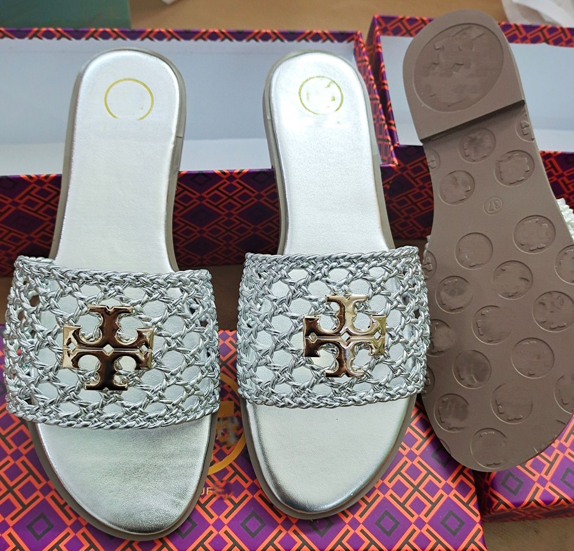 2025 Cross border Zipper Heel Slippers Summer European and American Leisure Simple Weaving Hollow Out Cool Slippers Women's Outerwear New Style 2025 Cross border Zipper Heel Slippers Summer European and American Leisure Simple Weaving Hollow Out Cool Slippers Women's Outerwear New Style