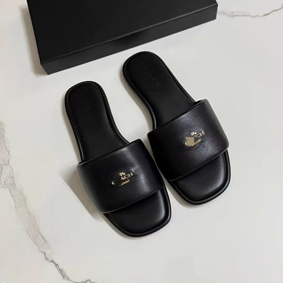 2024 new European and American women's Middle Eastern leather metal buckle high-heeled slippers for home and outdoor wear temperament sandals factory