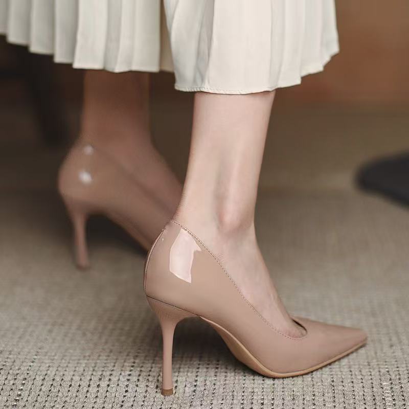 2025 summer new minimalist French nude pointed flat shoes for women, soft soled shallow mouth shoes, versatile commuting single shoes for women 2025 summer new minimalist French nude pointed flat shoes for women, soft soled shallow mouth shoes, versatile commuting single shoes for women
