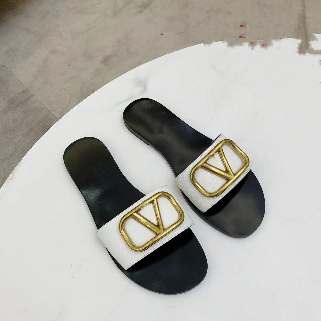 Casual Flat Slippers for Women's Outerwear Fashion 2025 Spring New Style One Word Flat Bottom Cool Slippers for Women Casual Flat Slippers for Women's Outerwear Fashion 2025 Spring New Style One Word Flat Bottom Cool Slippers for Women