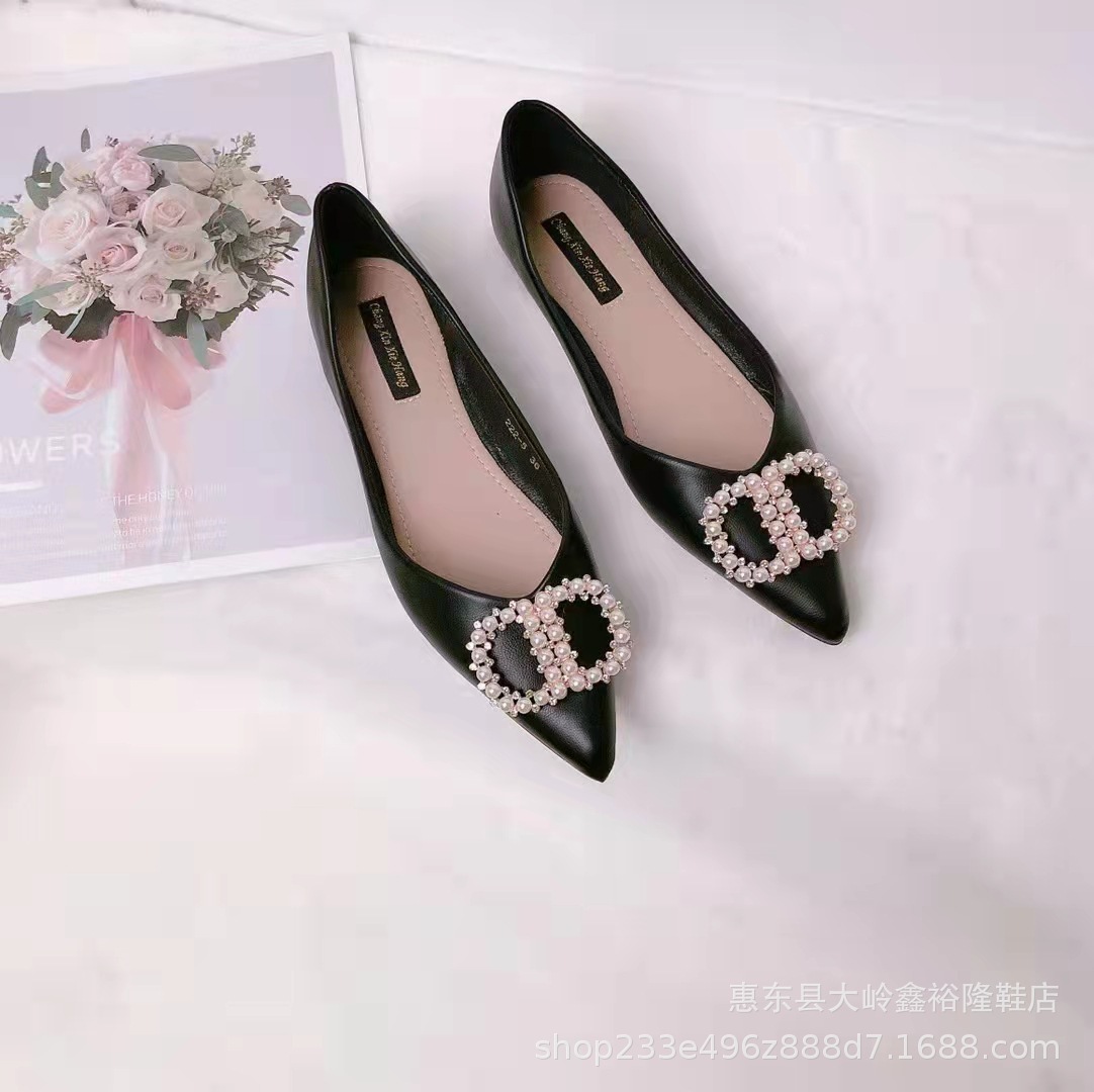 Sharp pointed shallow mouth single shoe women's shoes 2022 new spring and summer temperament flat bottomed bag soft soled shoes Sharp pointed shallow mouth single shoe women's shoes 2022 new spring and summer temperament flat bottomed bag soft soled shoes