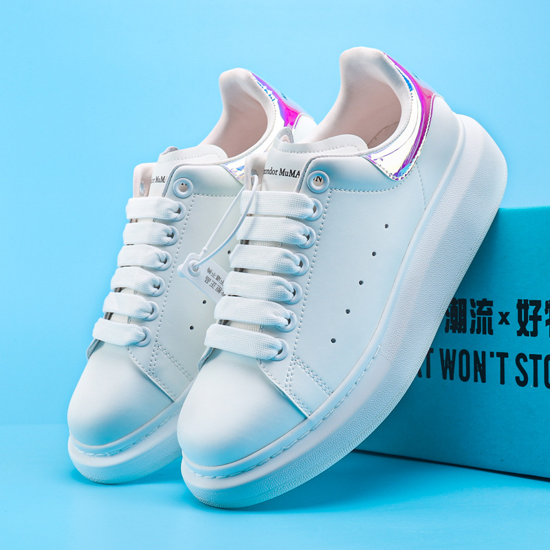 Peter McQueen Head Layer Genuine Sheepskin Inner White Shoes Women's Sponge Cake Thick Bottom Genuine Leather Couple Casual Couple MQ Board Shoes Peter McQueen Head Layer Genuine Sheepskin Inner White Shoes Women's Sponge Cake Thick Bottom Genuine Leather Couple Casual Couple MQ Board Shoes