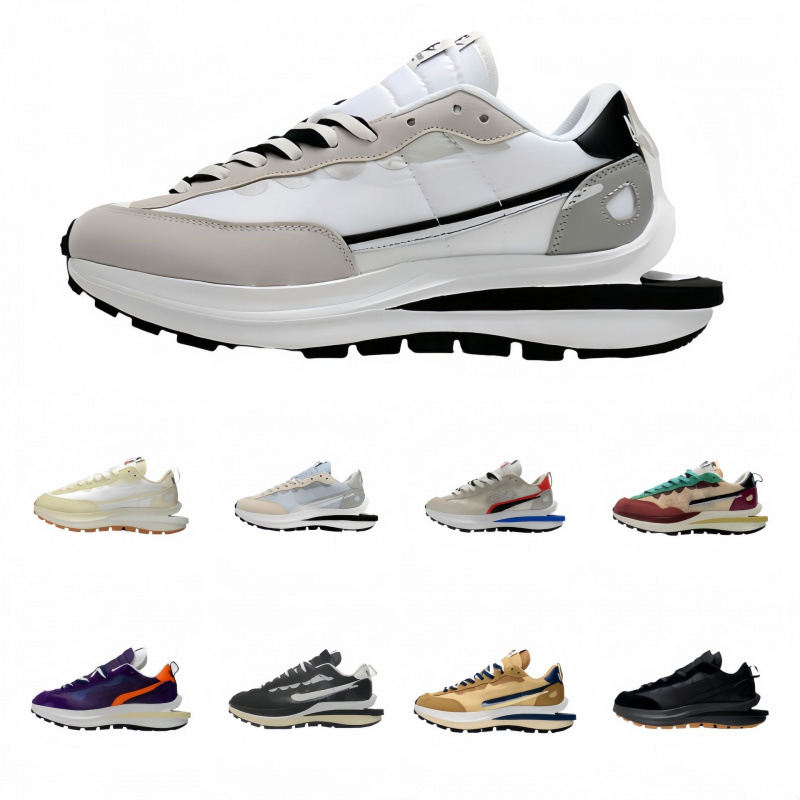 Cross border waffle shoes 3.0 low cut sports Sacai co branded double groove men's and women's shoes couple's height increasing running shoes