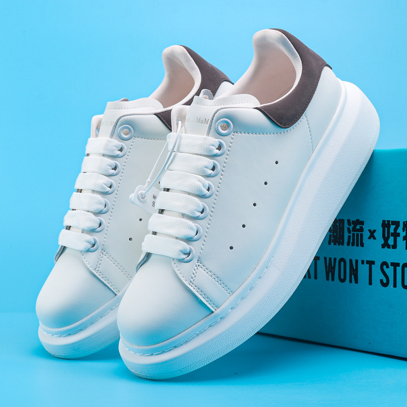 Peter McQueen Head Layer Genuine Sheepskin Inner White Shoes Women's Sponge Cake Thick Bottom Genuine Leather Couple Casual Couple MQ Board Shoes Peter McQueen Head Layer Genuine Sheepskin Inner White Shoes Women's Sponge Cake Thick Bottom Genuine Leather Couple Casual Couple MQ Board Shoes