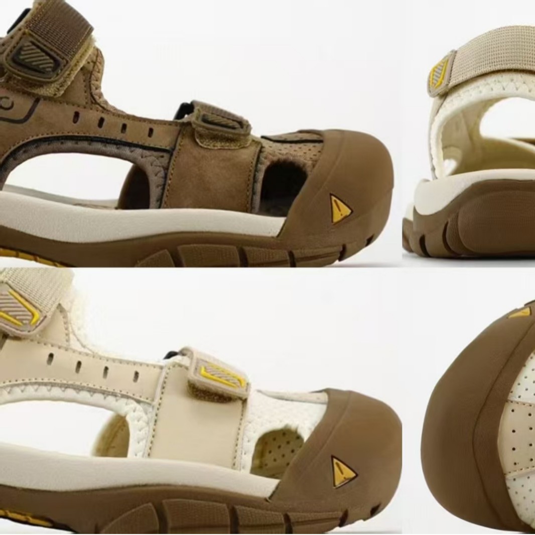 Summer outdoor wear new beach sandals, slippers, outdoor men's leather sandals, water shoes, off-road series