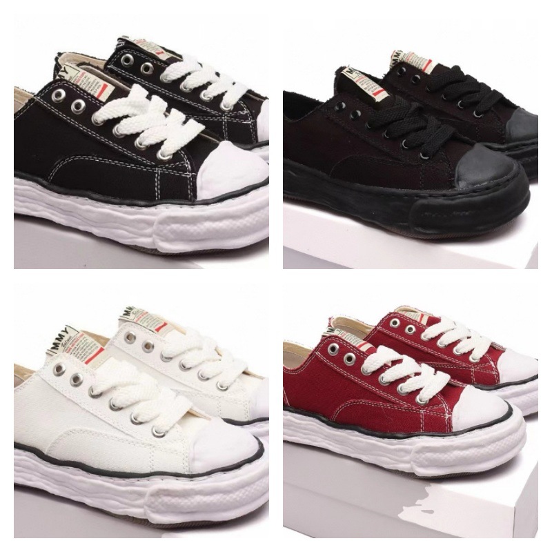 MMY Sanyuan Kang Open Campus Smile Dissolving Shoes Ice Cream Bottom Low cut Men's and Women's Thick soled Canvas Board Shoes