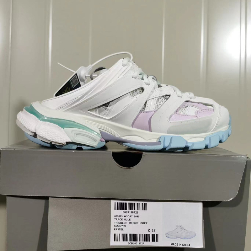 Wholesale Paris Half Dragged Dad Shoes Women's Thick Bottom Increased Breathability Sports and Leisure Baotou Cool Drags Wholesale Paris Half Dragged Dad Shoes Women's Thick Bottom Increased Breathability Sports and Leisure Baotou Cool Drags