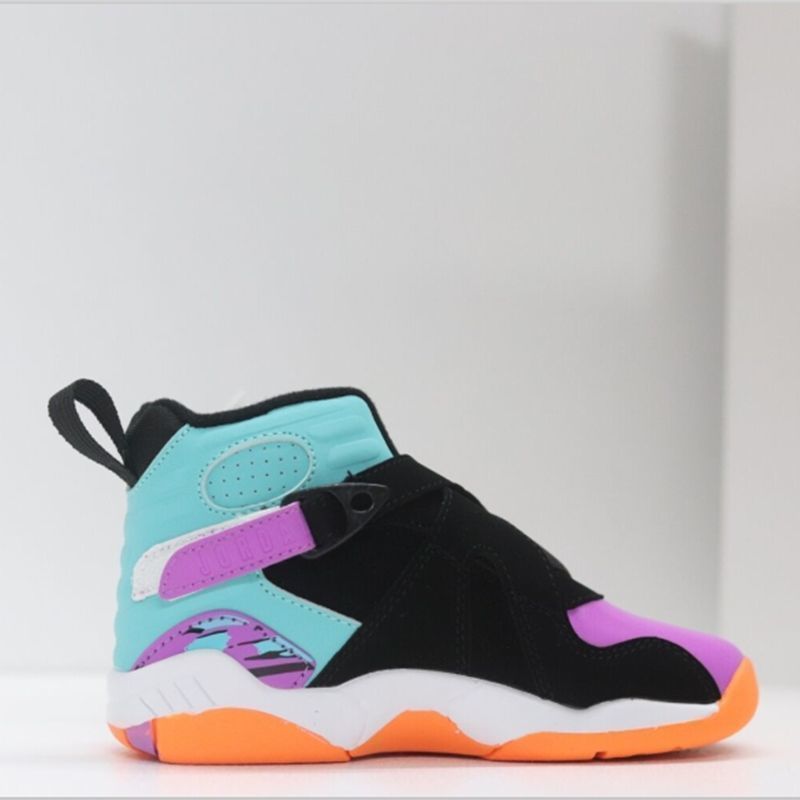 AJ8 children's shoes for boys and girls, high top basketball shoes, Velcro sized children's sports and leisure shoes AJ8 children's shoes for boys and girls, high top basketball shoes, Velcro sized children's sports and leisure shoes