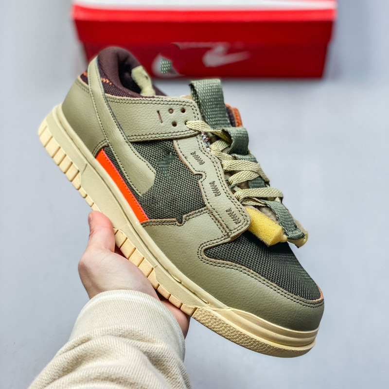 Dunk Remastered Board Shoes for Men and Women, Light Silver Mesh Breathable Trendy Shoes for Couples, Sports and Leisure Shoes