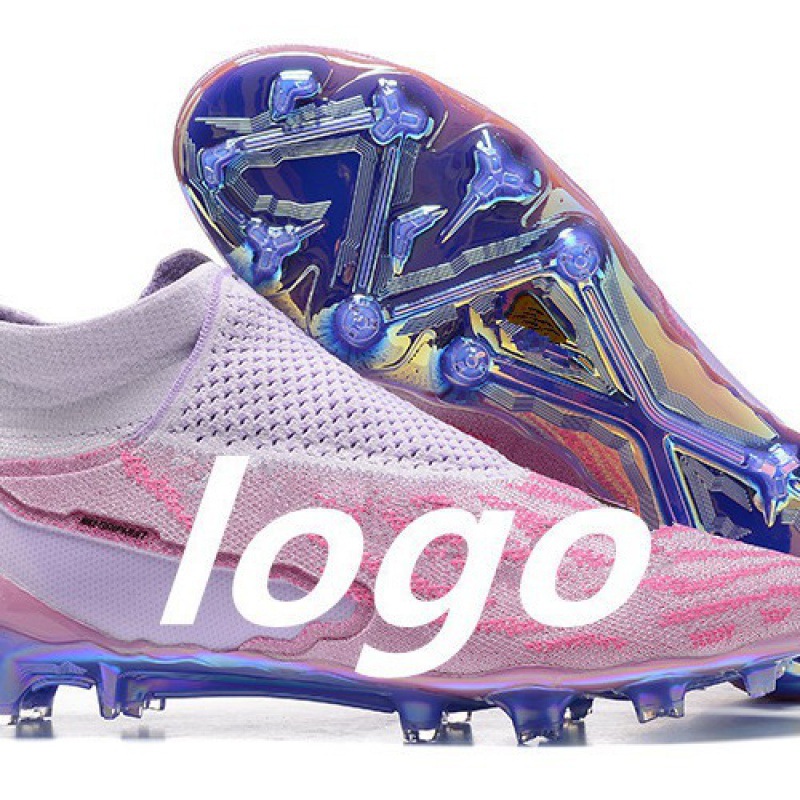 Manufacturer wholesale cross-border Phantom GX high top waterproof fully knitted original electroplated bottom FG football shoes