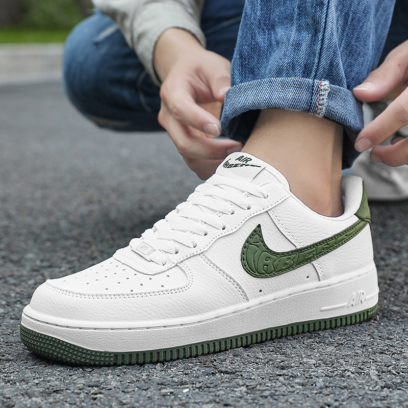 Nai Guan Putian Factory AJ Men's Shoes Low Top Oil Green Air Force No.1 Sports Board Shoes AF1 White Shoes Women Nai Guan Putian Factory AJ Men's Shoes Low Top Oil Green Air Force No.1 Sports Board Shoes AF1 White Shoes Women