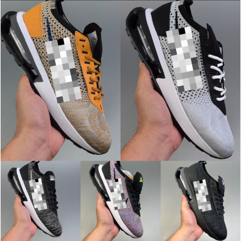 Spring 2025 AIR MAX FLYKNET anti slip and shock-absorbing air cushion sports shoes, comfortable and versatile men's running shoes