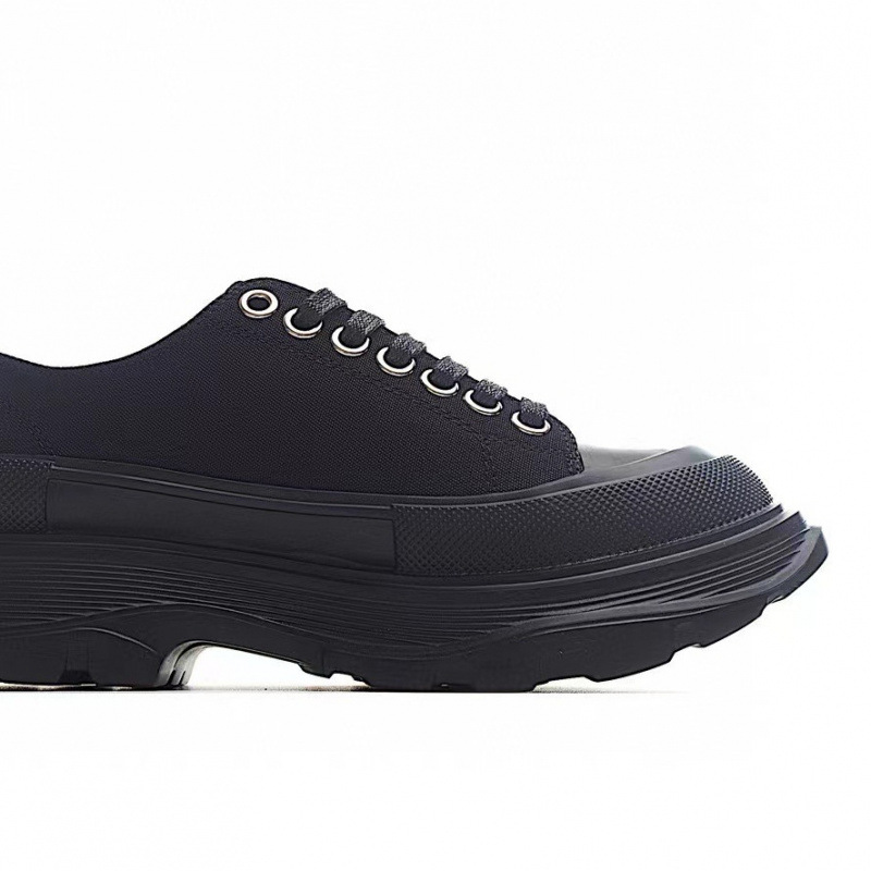 High version pure original McQueen canvas shoes 2024 new thick sole height increasing couple versatile dad shoes High version pure original McQueen canvas shoes 2024 new thick sole height increasing couple versatile dad shoes