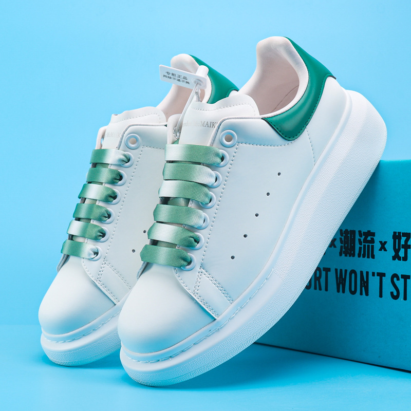 Peter McQueen Head Layer Genuine Sheepskin Inner White Shoes Women's Sponge Cake Thick Bottom Genuine Leather Couple Casual Couple MQ Board Shoes Peter McQueen Head Layer Genuine Sheepskin Inner White Shoes Women's Sponge Cake Thick Bottom Genuine Leather Couple Casual Couple MQ Board Shoes