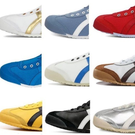 Tigre Onizuka Tiger Classic One Step Lightweight Low Top Couple Sports and Leisure Running White Shoes