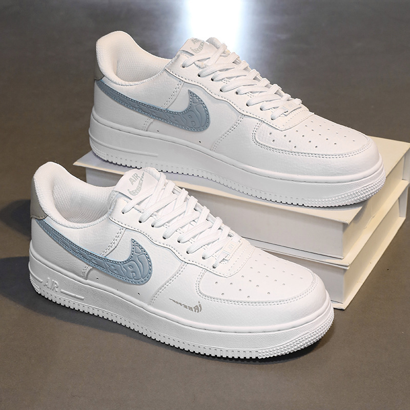 Nai Guan Putian Factory AJ Men's Shoes Low cut Water Lake Blue Air Force No.1 Sports Board Shoes AF1 White Shoes Women
