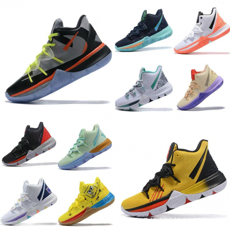 Irving 5th generation basketball shoes Octopus Kyrie 5 practical basketball shoes anti slip, wear-resistant, breathable men's and women's sports shoes
