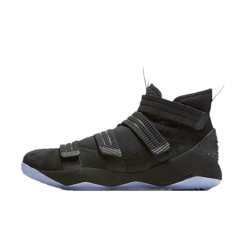 James Soldier 11th generation basketball men's shoes Soldier 11 high top sneakers LBJ11 Envoy Warrior shock-absorbing black