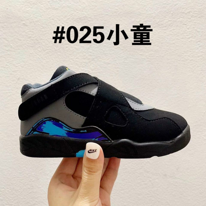 AJ8 children's shoes for boys and girls, high top basketball shoes, Velcro sized children's sports and leisure shoes AJ8 children's shoes for boys and girls, high top basketball shoes, Velcro sized children's sports and leisure shoes