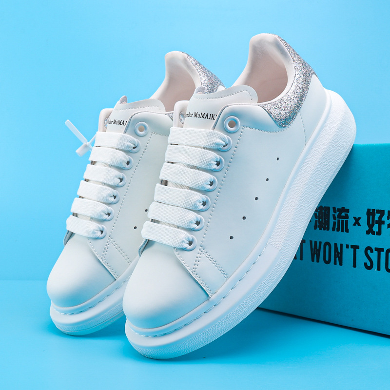 Peter McQueen Head Layer Genuine Sheepskin Inner White Shoes Women's Sponge Cake Thick Bottom Genuine Leather Couple Casual Couple MQ Board Shoes Peter McQueen Head Layer Genuine Sheepskin Inner White Shoes Women's Sponge Cake Thick Bottom Genuine Leather Couple Casual Couple MQ Board Shoes