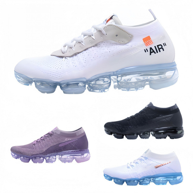 Max2018 Full Palm Atmospheric Cushion Shoes for Women 2.0 Flyline Knitted Shoes Mesh Breathable Men's Sports Single Shoes Cross border