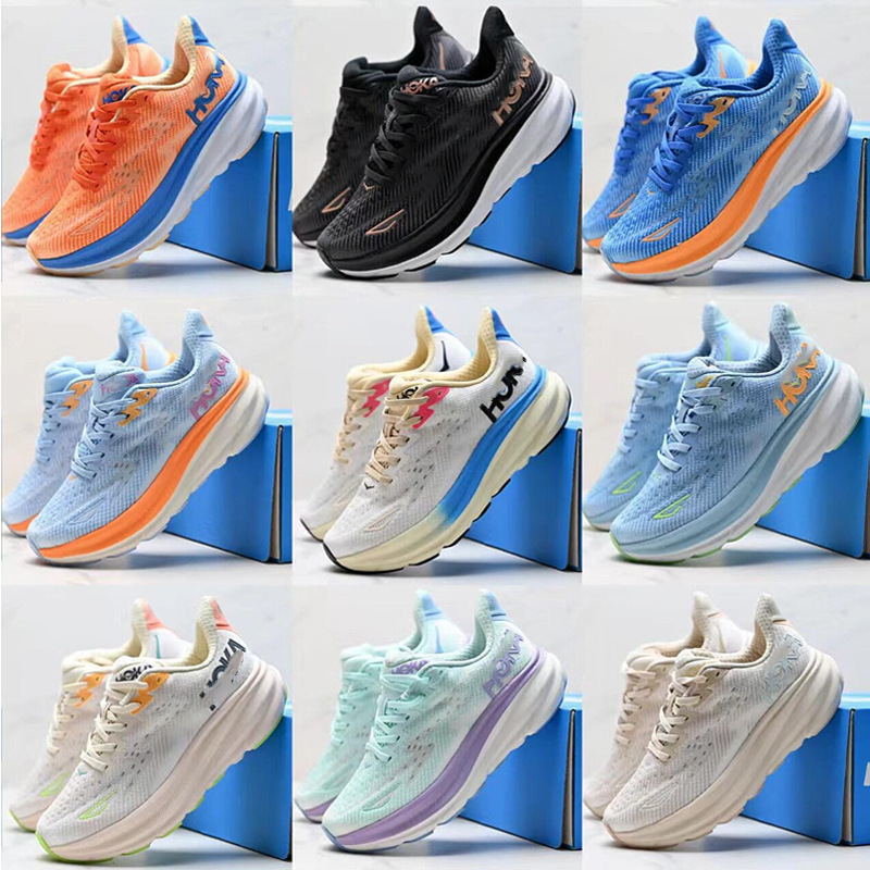 HOKA Clifton 9 sports shoes, running shoes, men's and women's outdoor hiking, breathable and shock-absorbing HOKA Clifton 9 sports shoes, running shoes, men's and women's outdoor hiking, breathable and shock-absorbing