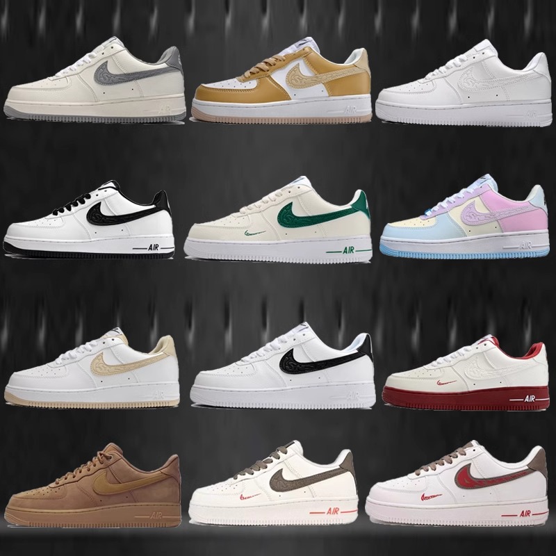 Pure original quality durable official Air Force No.1 board shoes men's shoes white shoes women's shoes AF1 versatile Putian sports shoes