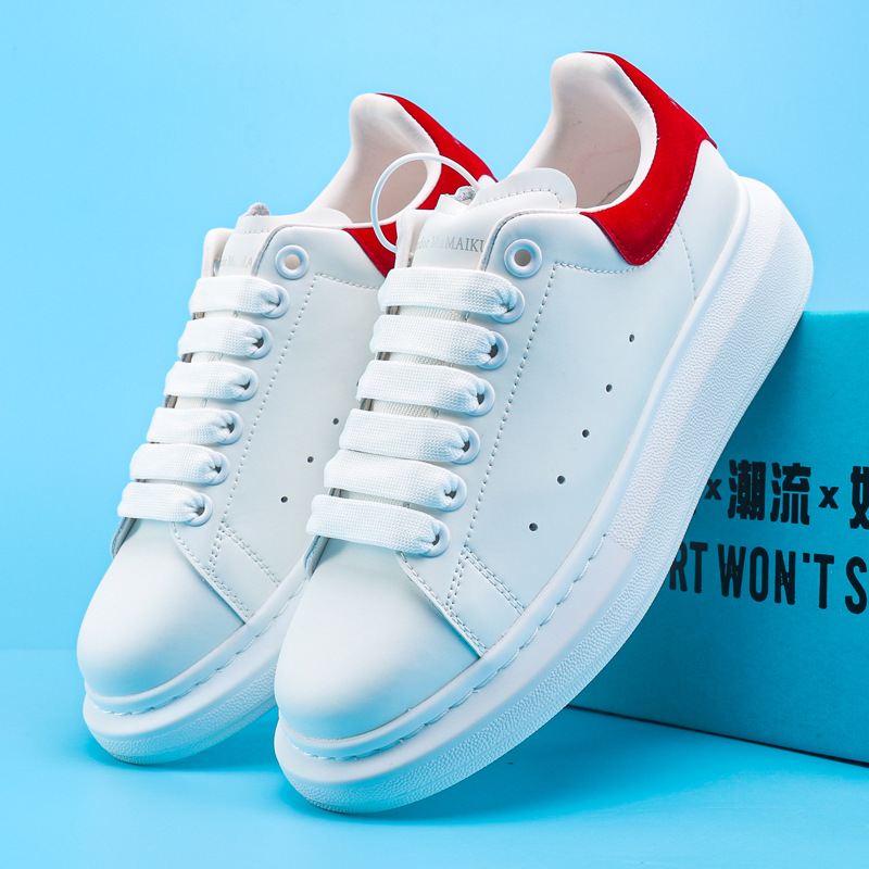 Peter McQueen Head Layer Genuine Sheepskin Inner White Shoes Women's Sponge Cake Thick Bottom Genuine Leather Couple Casual Couple MQ Board Shoes Peter McQueen Head Layer Genuine Sheepskin Inner White Shoes Women's Sponge Cake Thick Bottom Genuine Leather Couple Casual Couple MQ Board Shoes