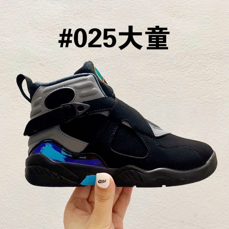 AJ8 children's shoes for boys and girls, high top basketball shoes, Velcro sized children's sports and leisure shoes AJ8 children's shoes for boys and girls, high top basketball shoes, Velcro sized children's sports and leisure shoes