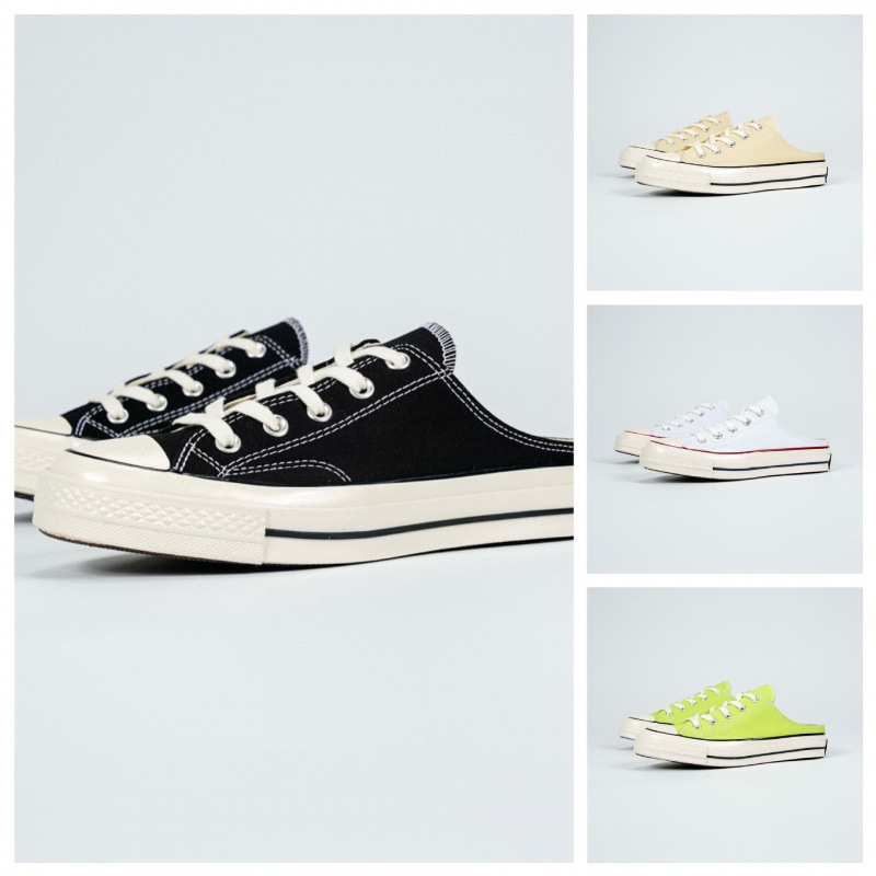 2024 New Summer 70s Half Top Canvas Shoes Vulcanized Retro Samsung Logo Casual Breathable Lightweight Canvas Shoes