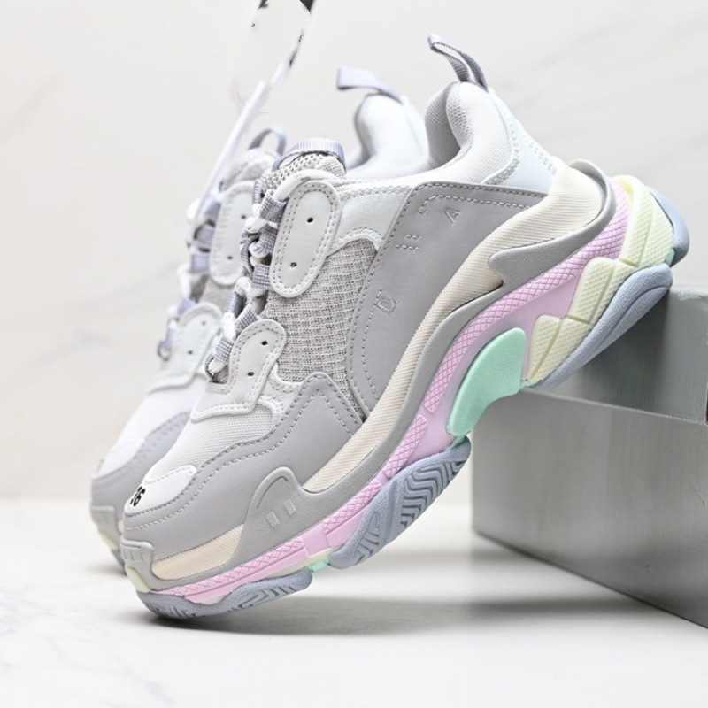 High version Paris six layer combination big sole dad shoes versatile thick sole height increasing casual couple style for men and women