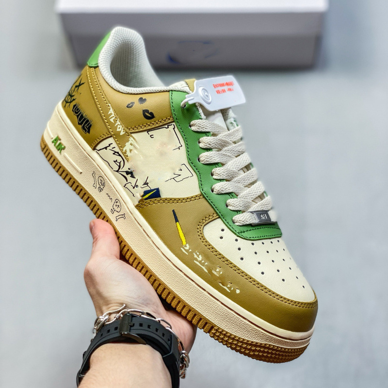High quality Air Force AF1 board shoes retro low top thick sole height increasing skateboard shoes for men and women college style casual sports shoes High quality Air Force AF1 board shoes retro low top thick sole height increasing skateboard shoes for men and women college style casual sports shoes